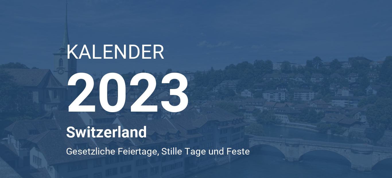 Year 2023 Calendar Switzerland