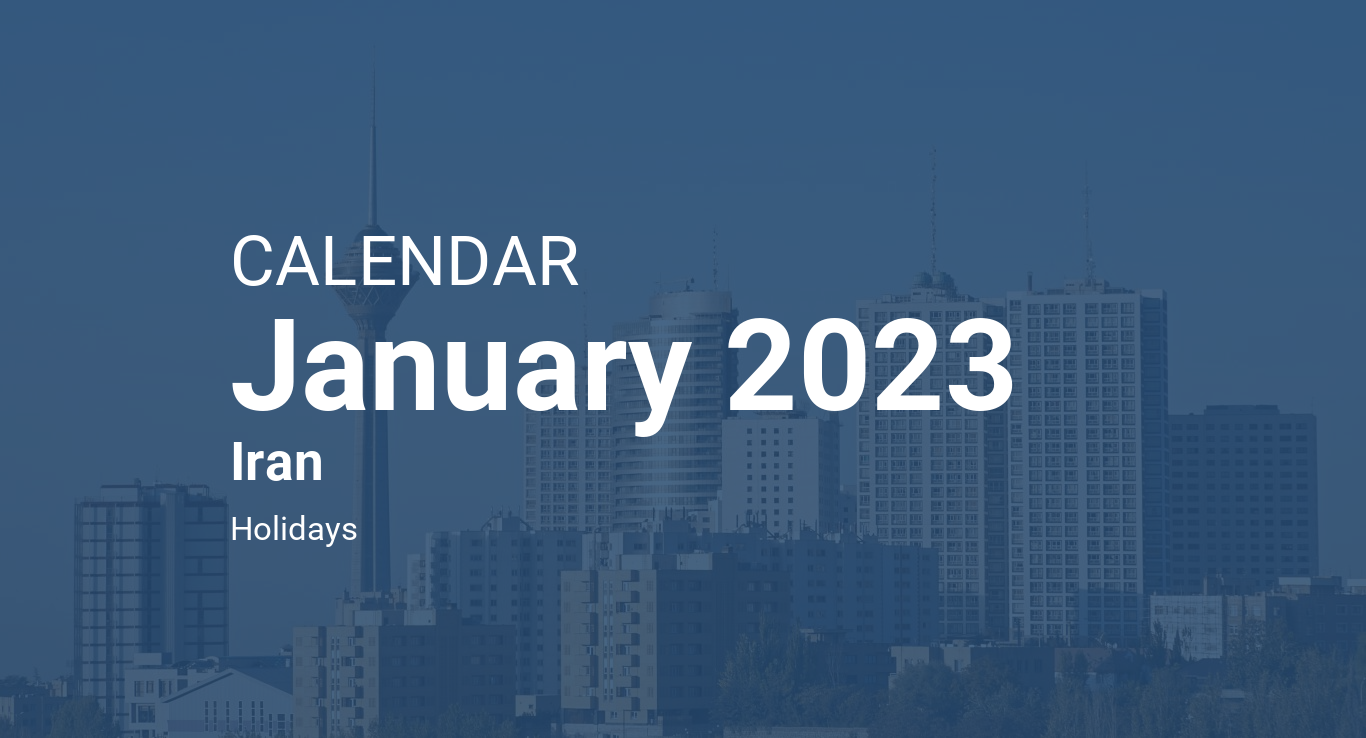January 2023 Calendar Iran