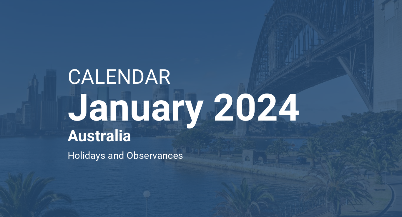 January 2024 Calendar – Australia