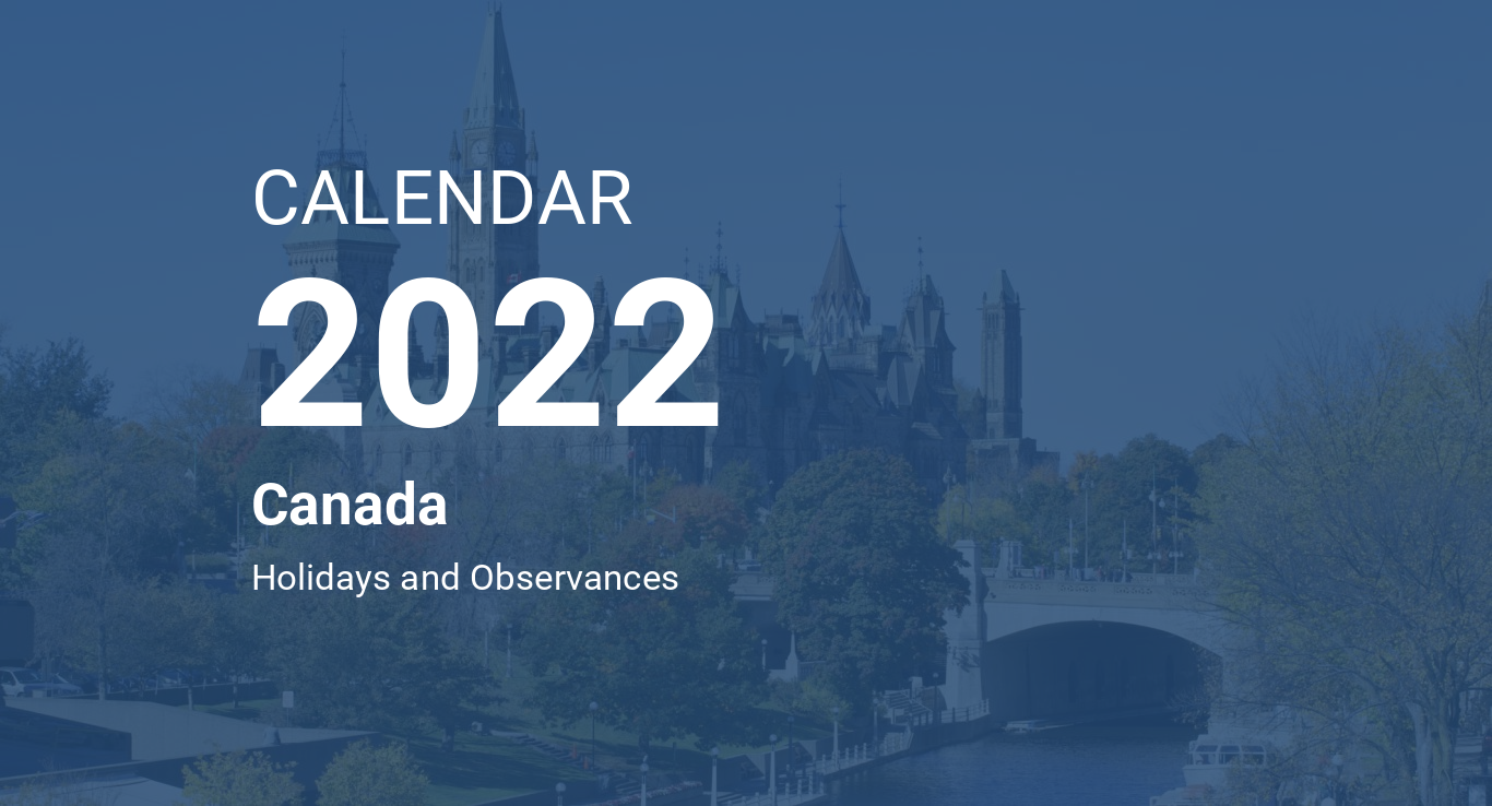 Year 2022 Calendar Canada