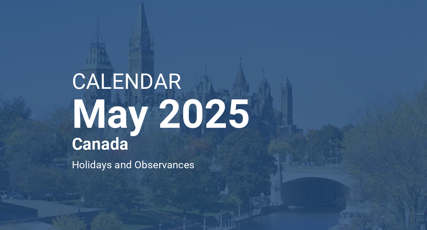 2025 Monthly Calendar Canada