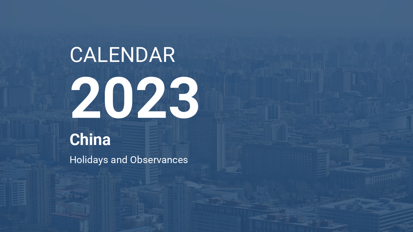 Year 2023 Calendar China