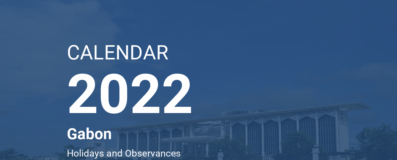 Year 2022 Calendar Gabon