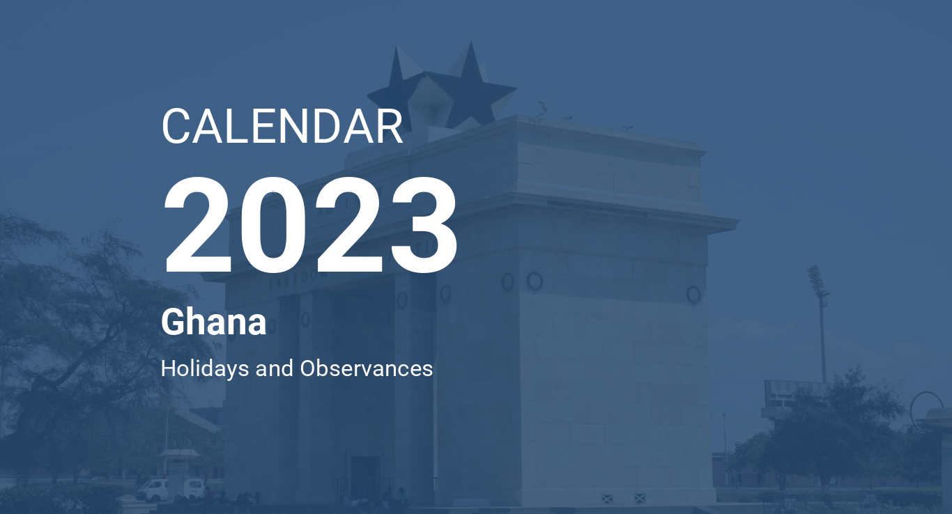 Year 2023 Calendar Ghana