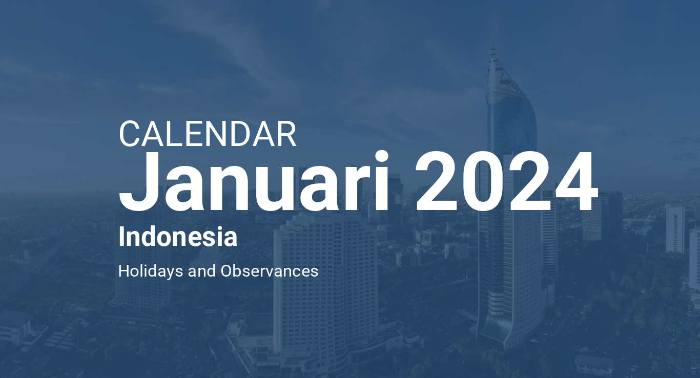 January 2024 Calendar Indonesia