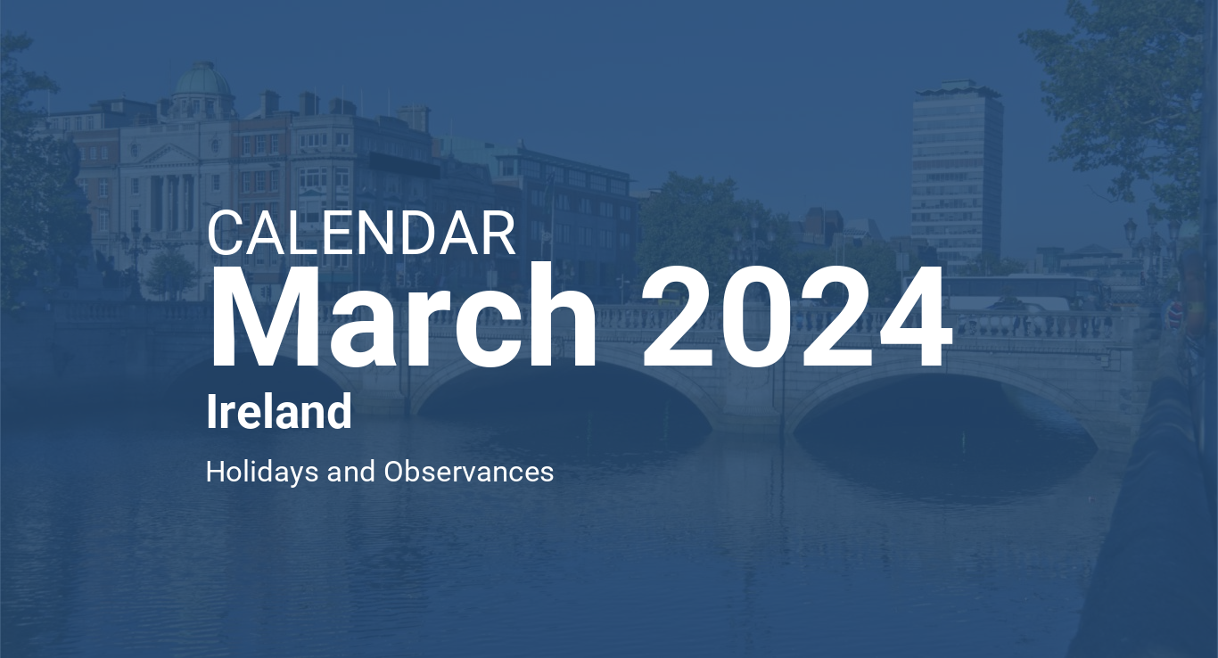 March 2024 Calendar – Ireland