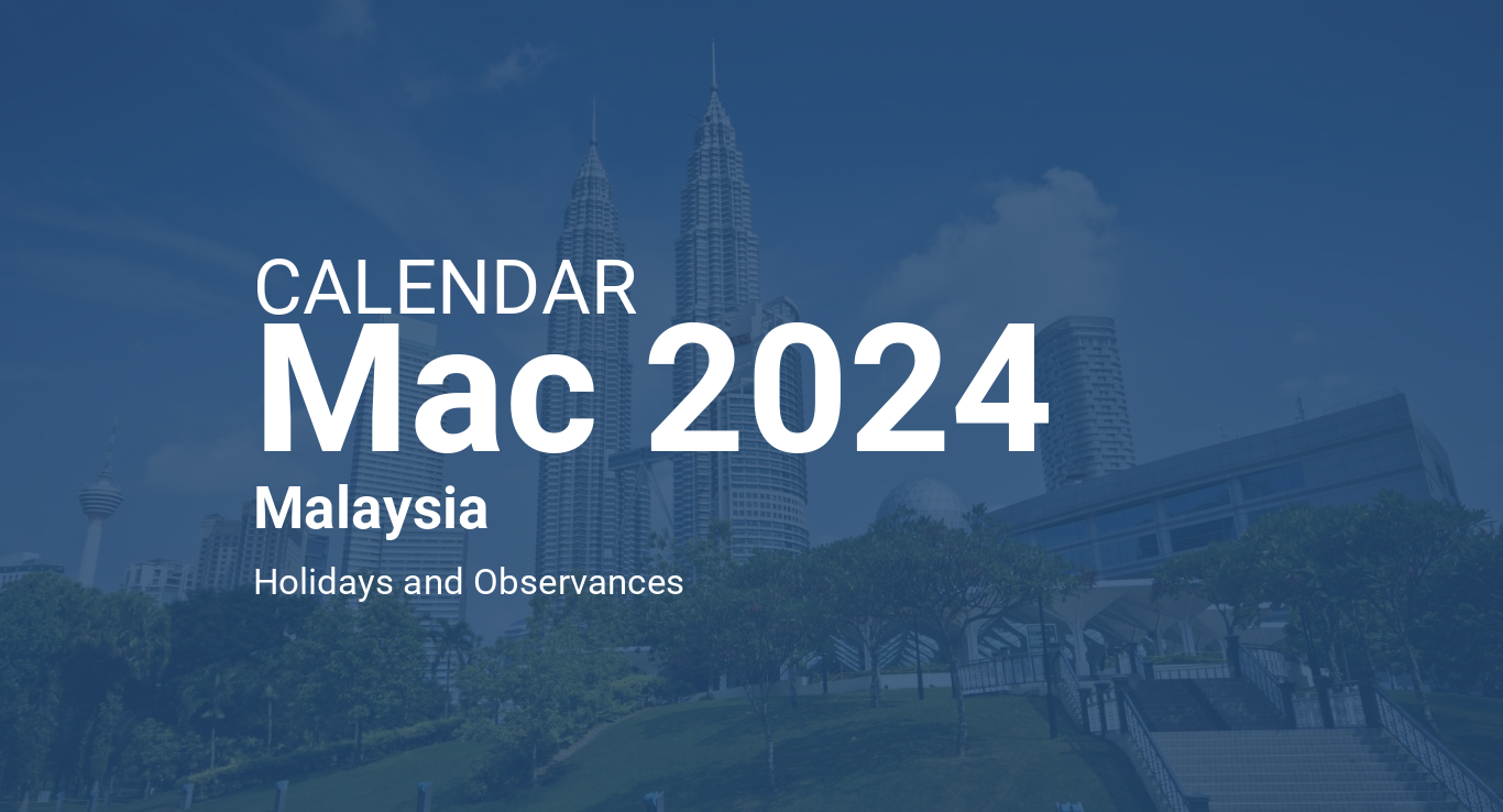 March 2024 Calendar Malaysia