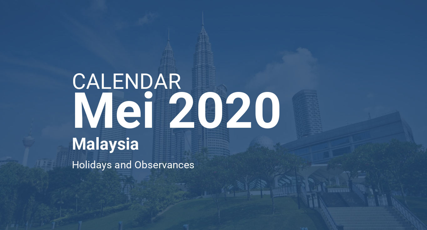 May 2020 Calendar – Malaysia