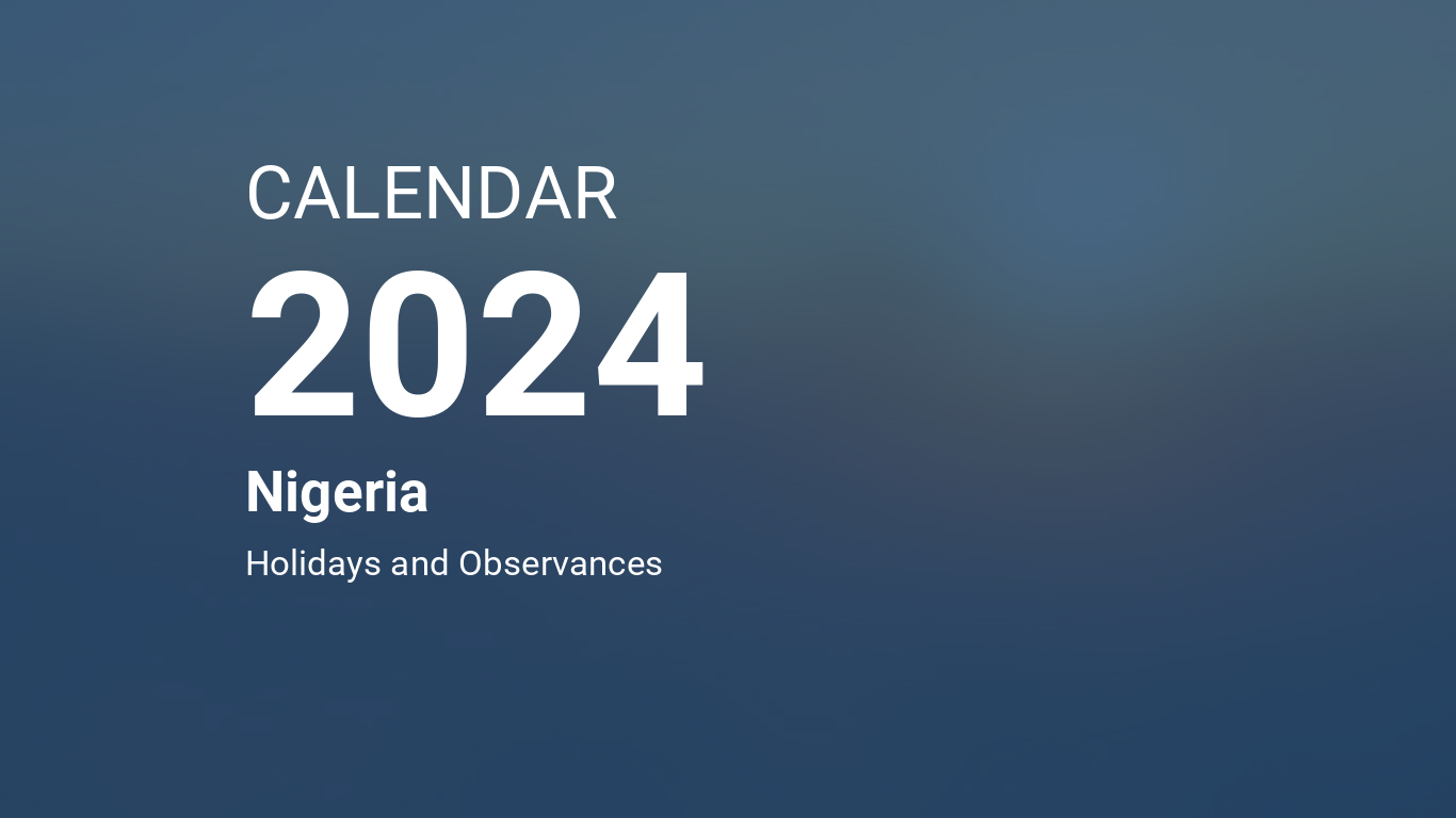 Year 2024 Calendar – Nigeria
