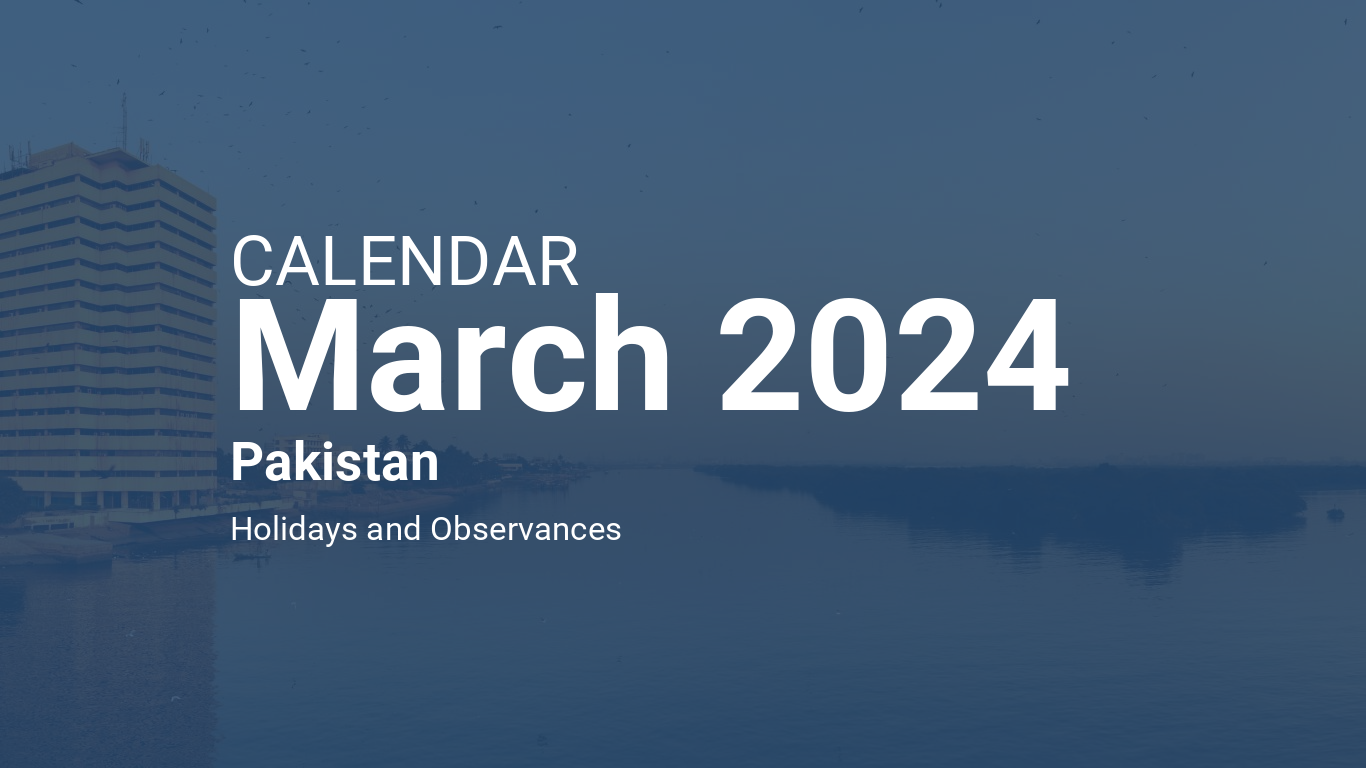March 2024 Calendar Pakistan