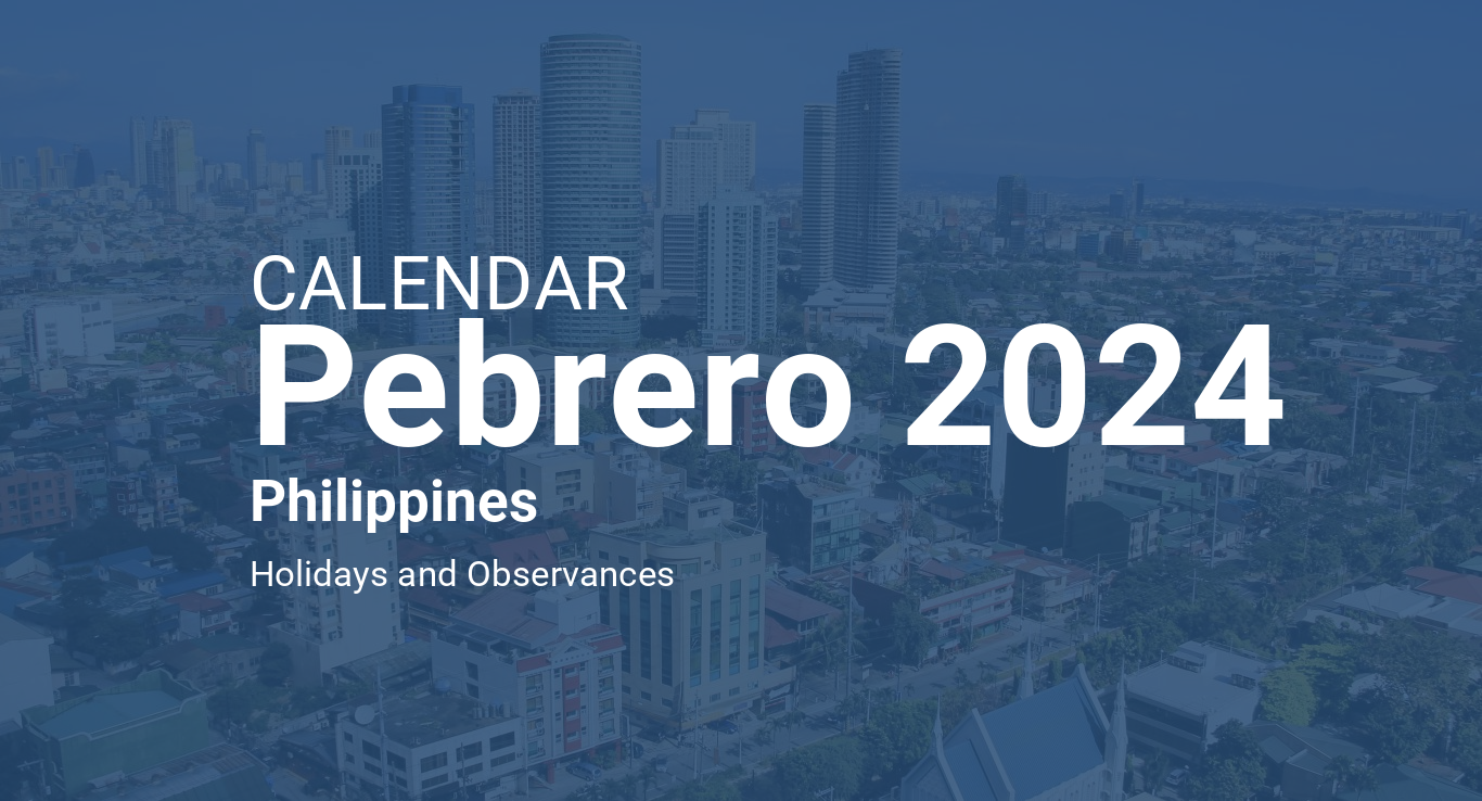 February 2024 Calendar – Philippines
