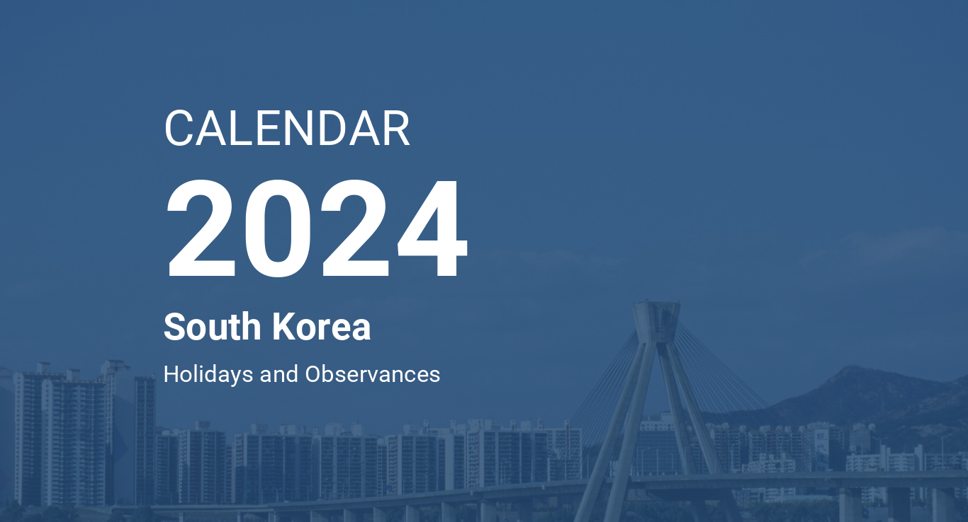 Year 2024 Calendar South Korea