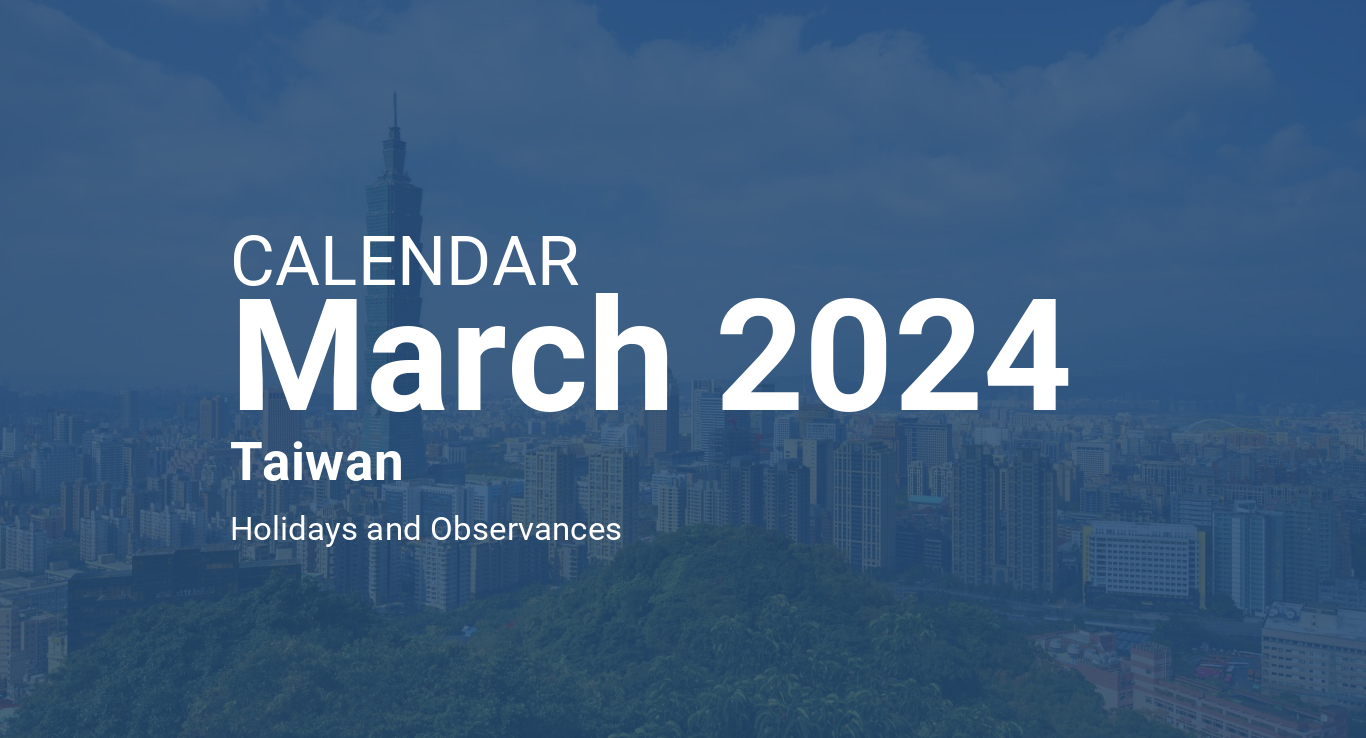 March 2024 Calendar Taiwan