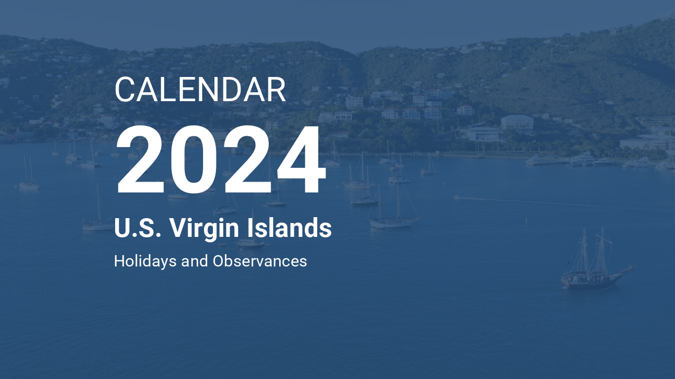 Year 2024 Calendar – U.S. Virgin Islands