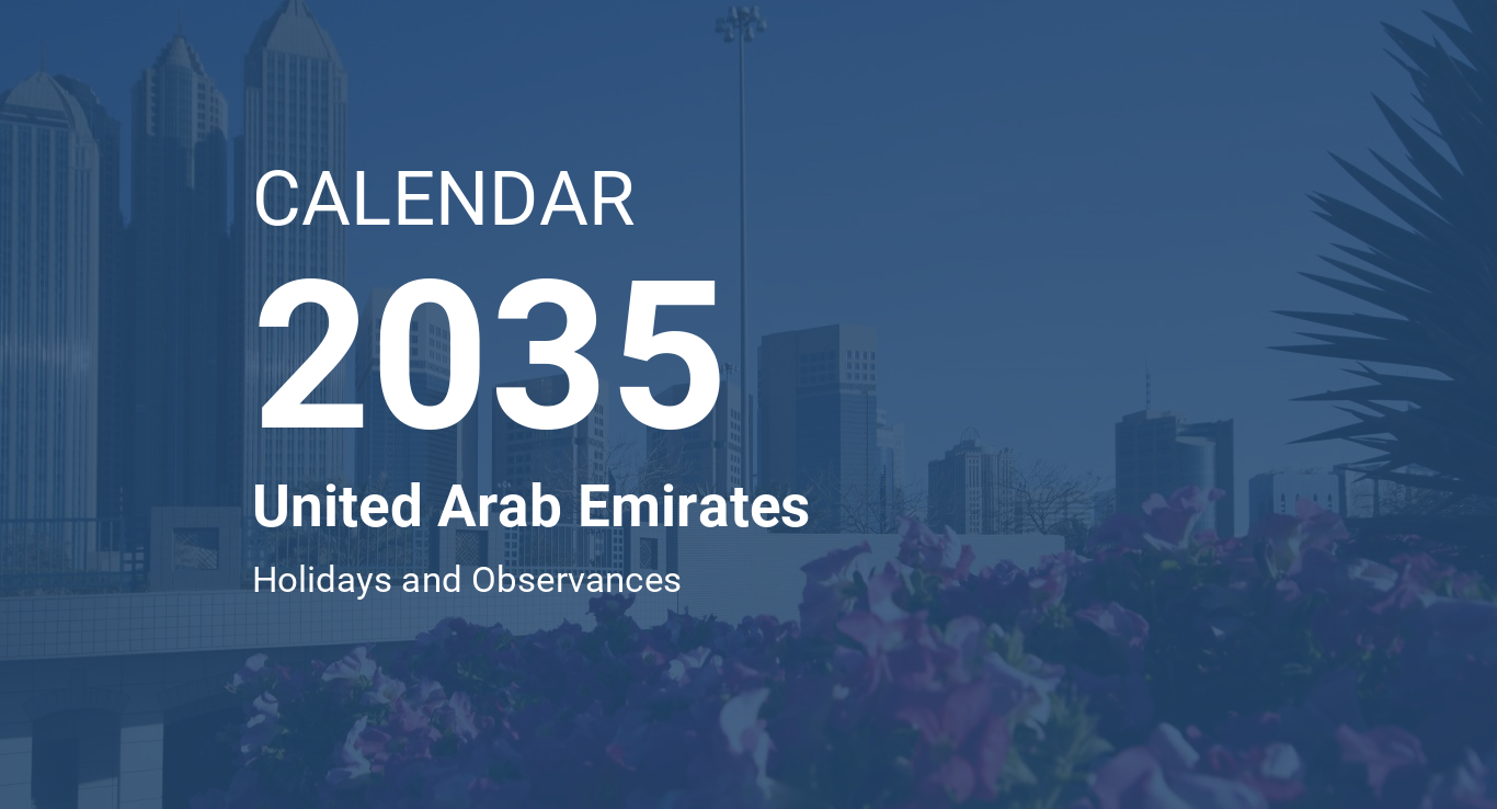 Year 2035 Calendar United Arab Emirates