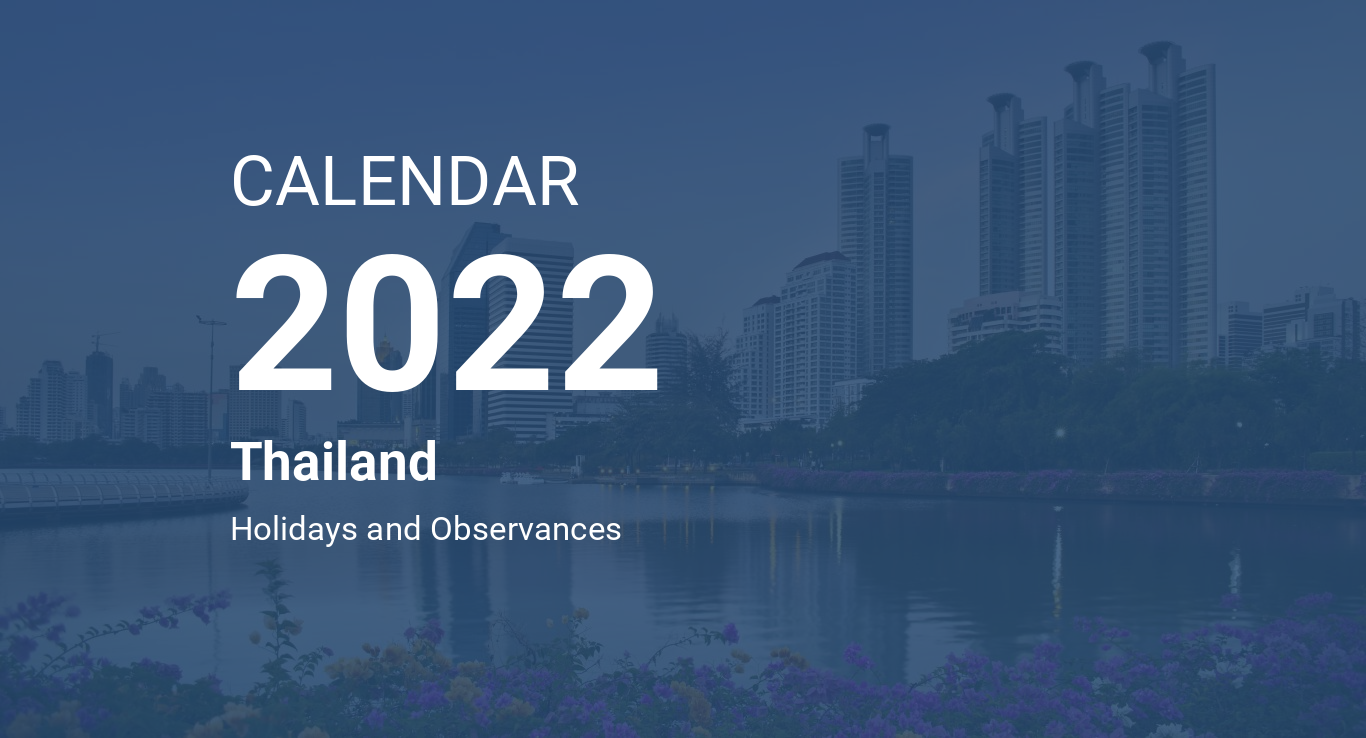 Thai Calendar 2022 Year 2022 Calendar – Thailand