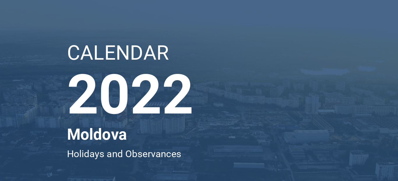 Year 2022 Calendar Moldova