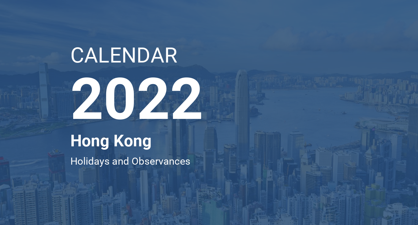 Year 2022 Calendar Hong Kong