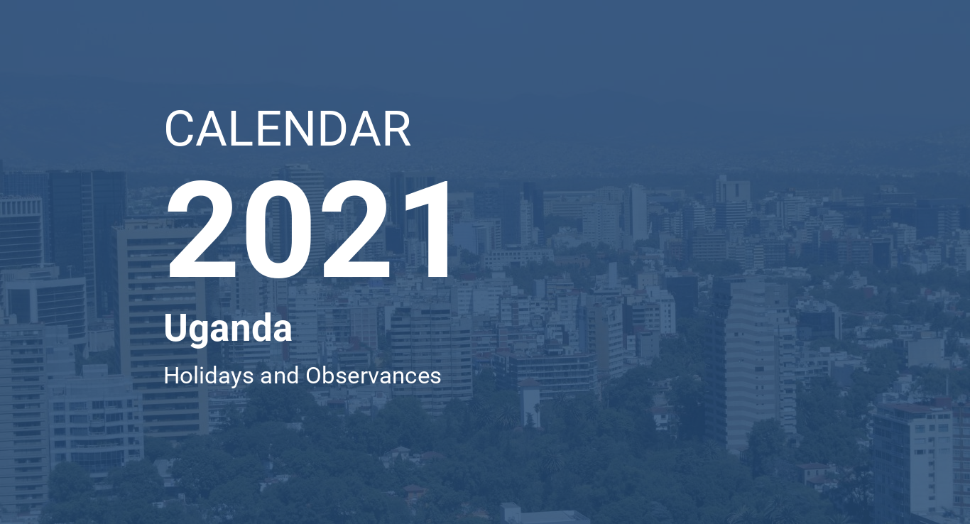 Year 2021 Calendar Uganda