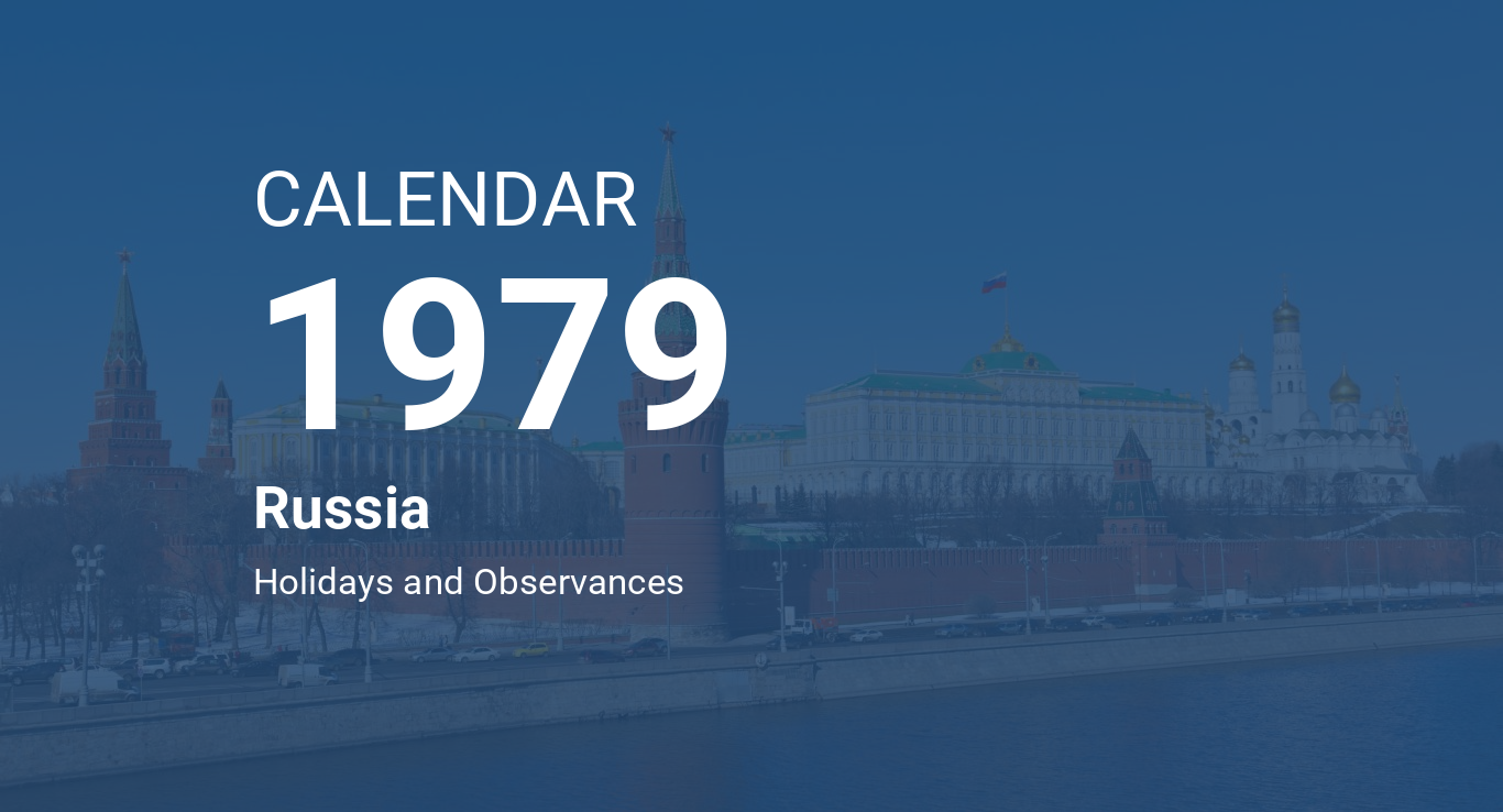 Year 1979 Calendar – Russia