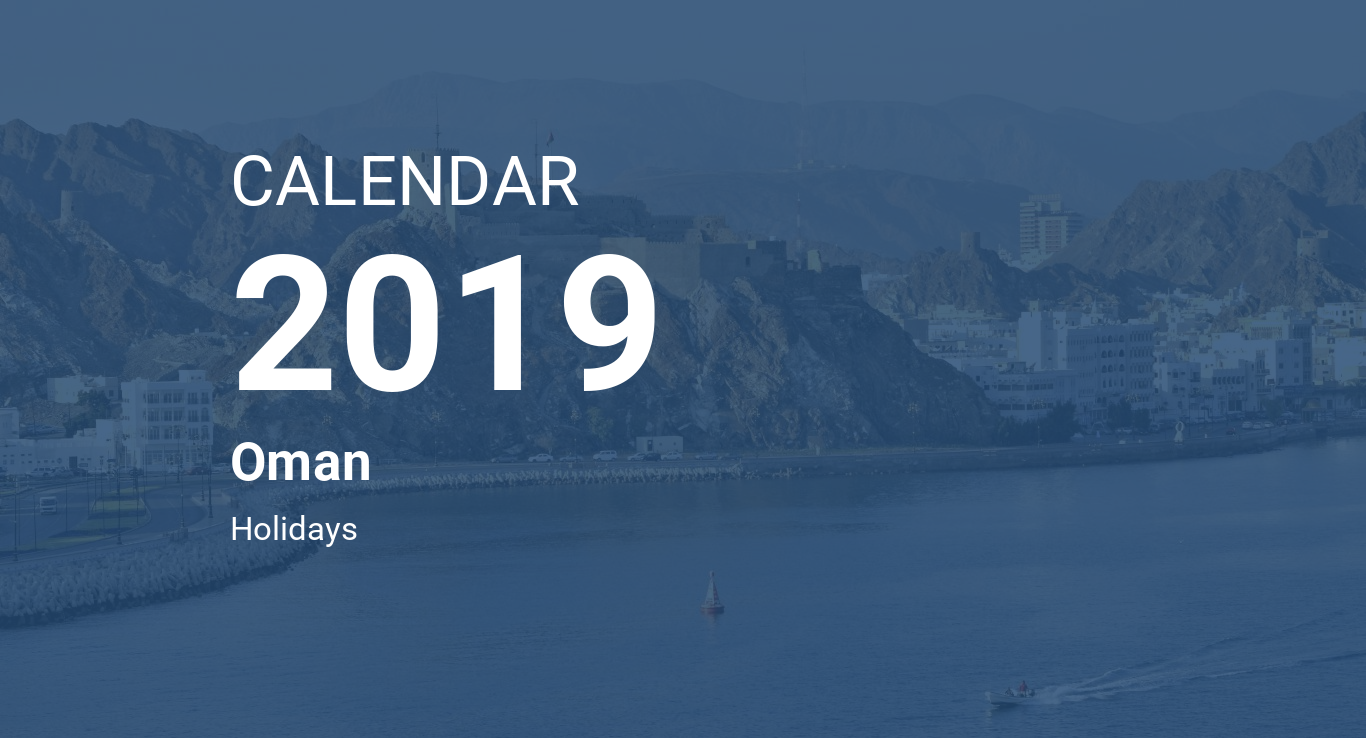 Year 2019 Calendar – Oman