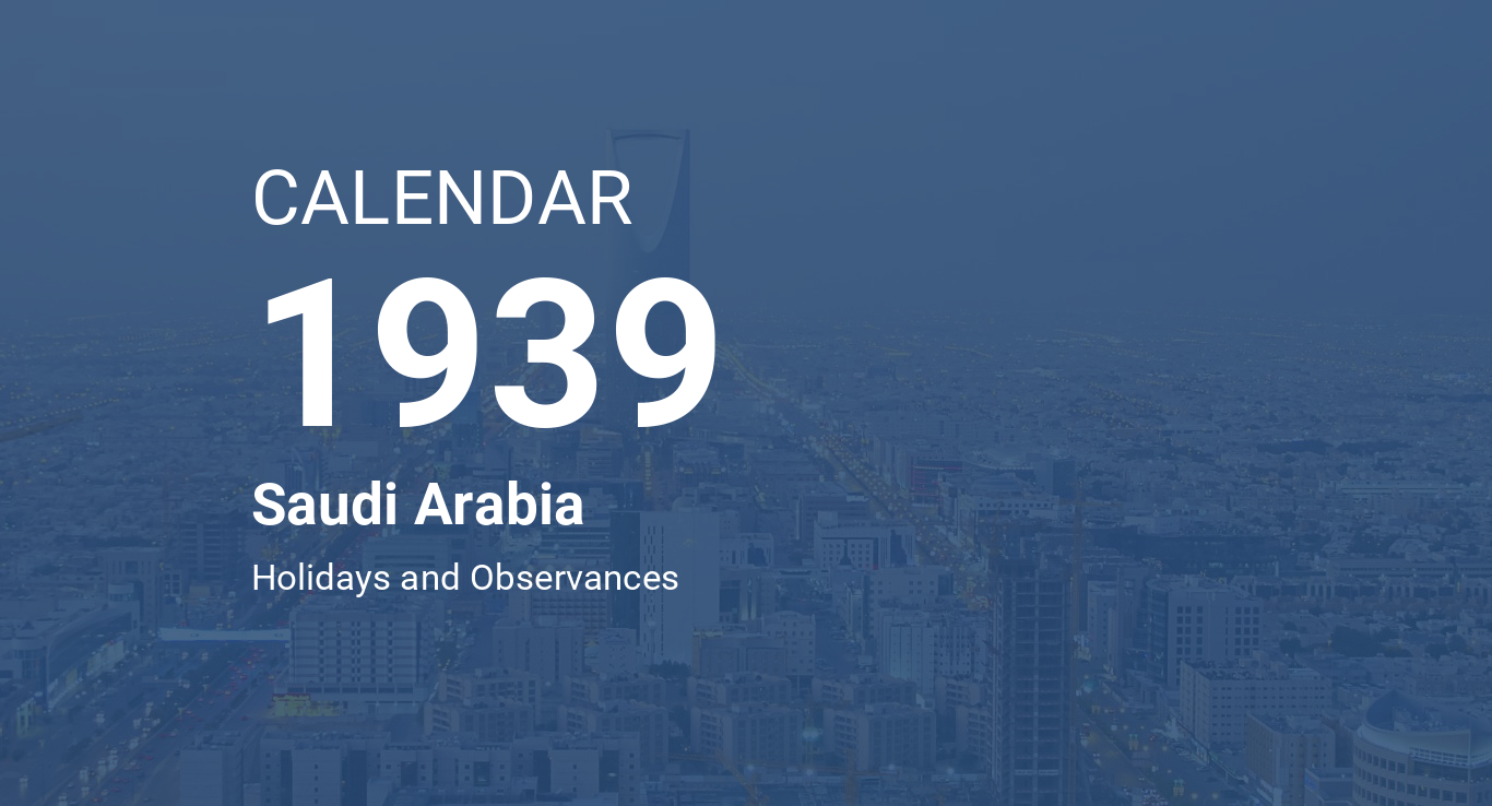 Year 1939 Calendar Saudi Arabia