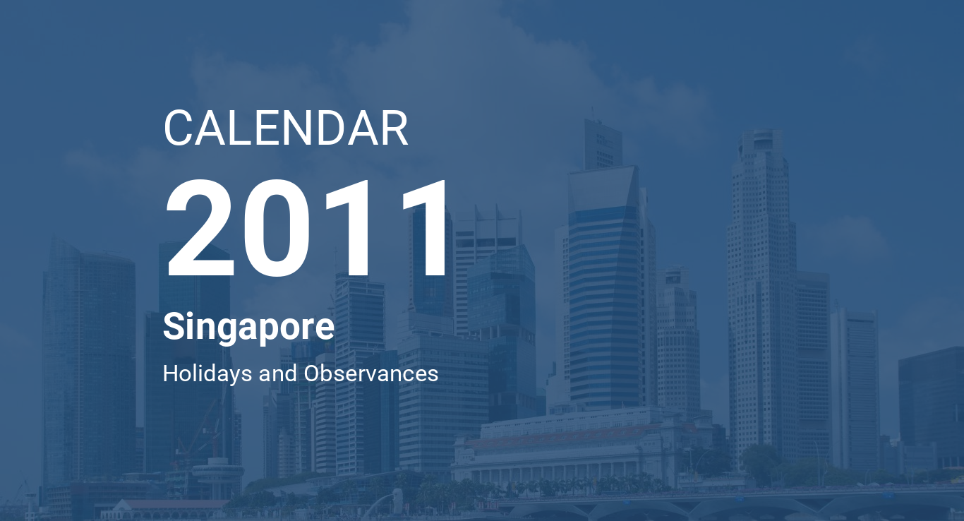 Year 2011 Calendar Singapore