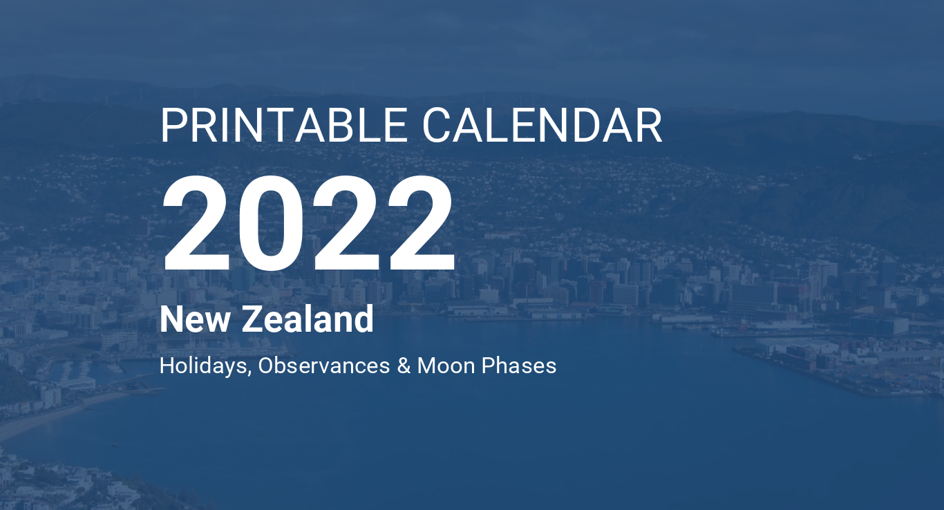 printable calendar 2022 for new zealand pdf