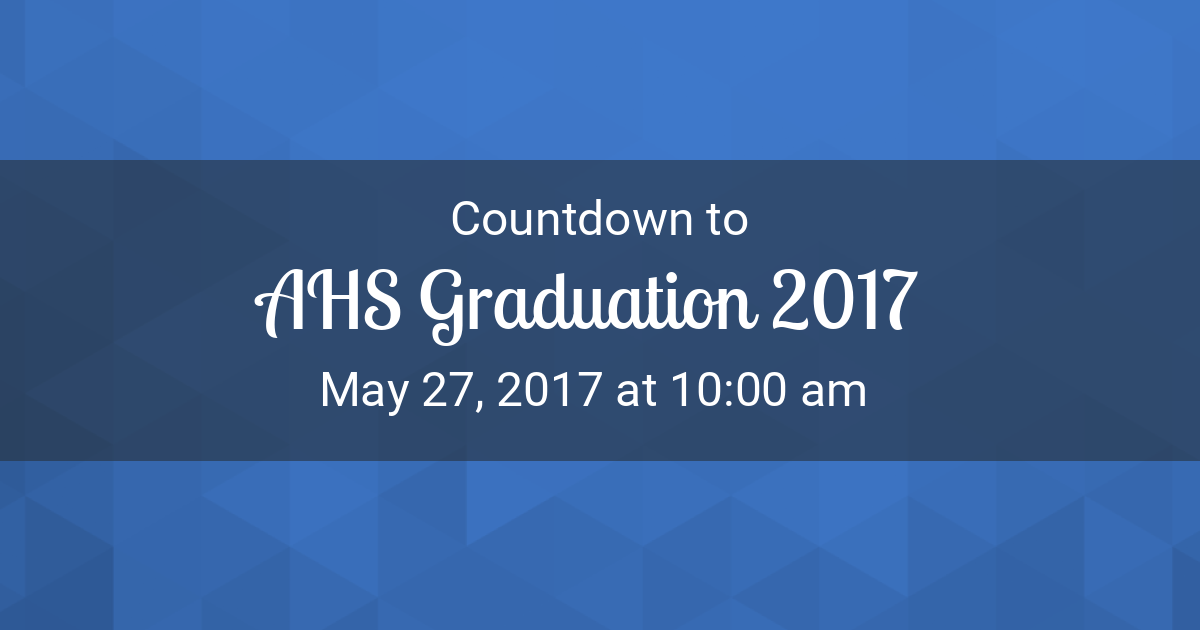 AHS Graduation 2017 