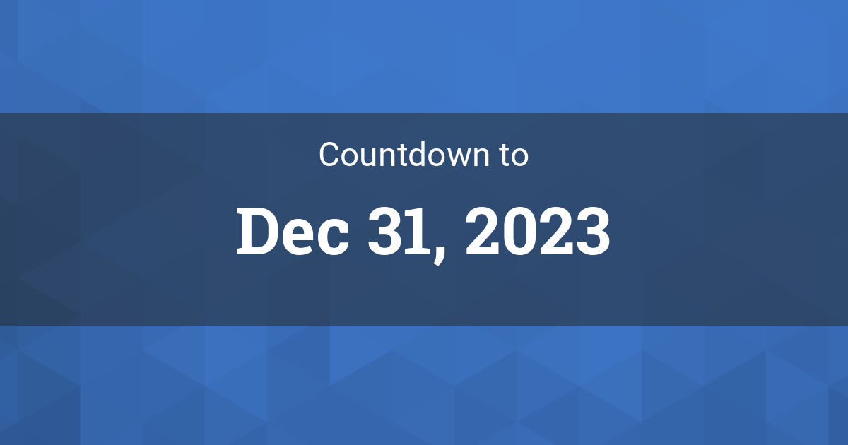 Countdown to Dec 31, 2023 in Roanoke Rapids