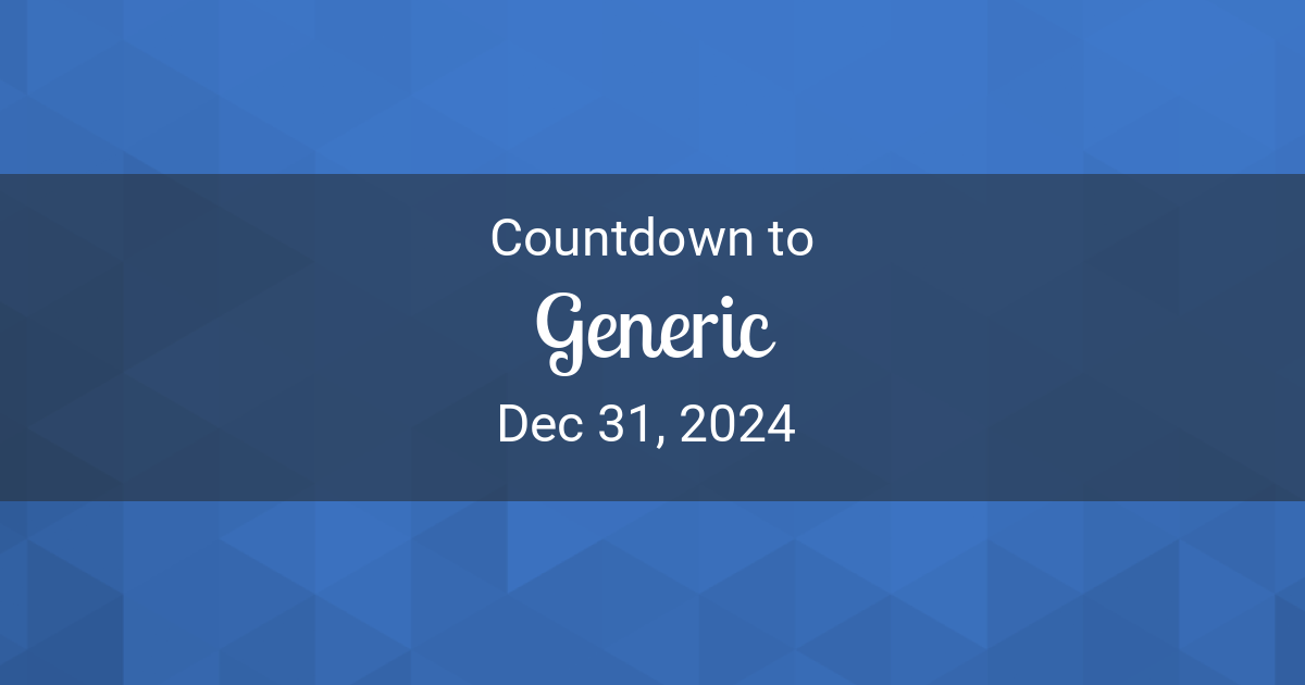 Countdown Timer Countdown to Dec 31, 2024