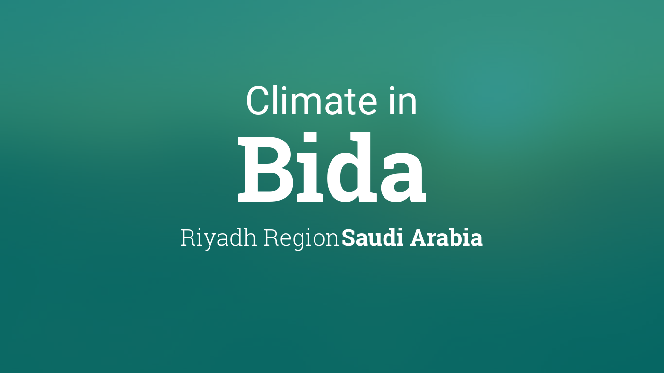 Climate & Weather Averages in Bida, Saudi Arabia