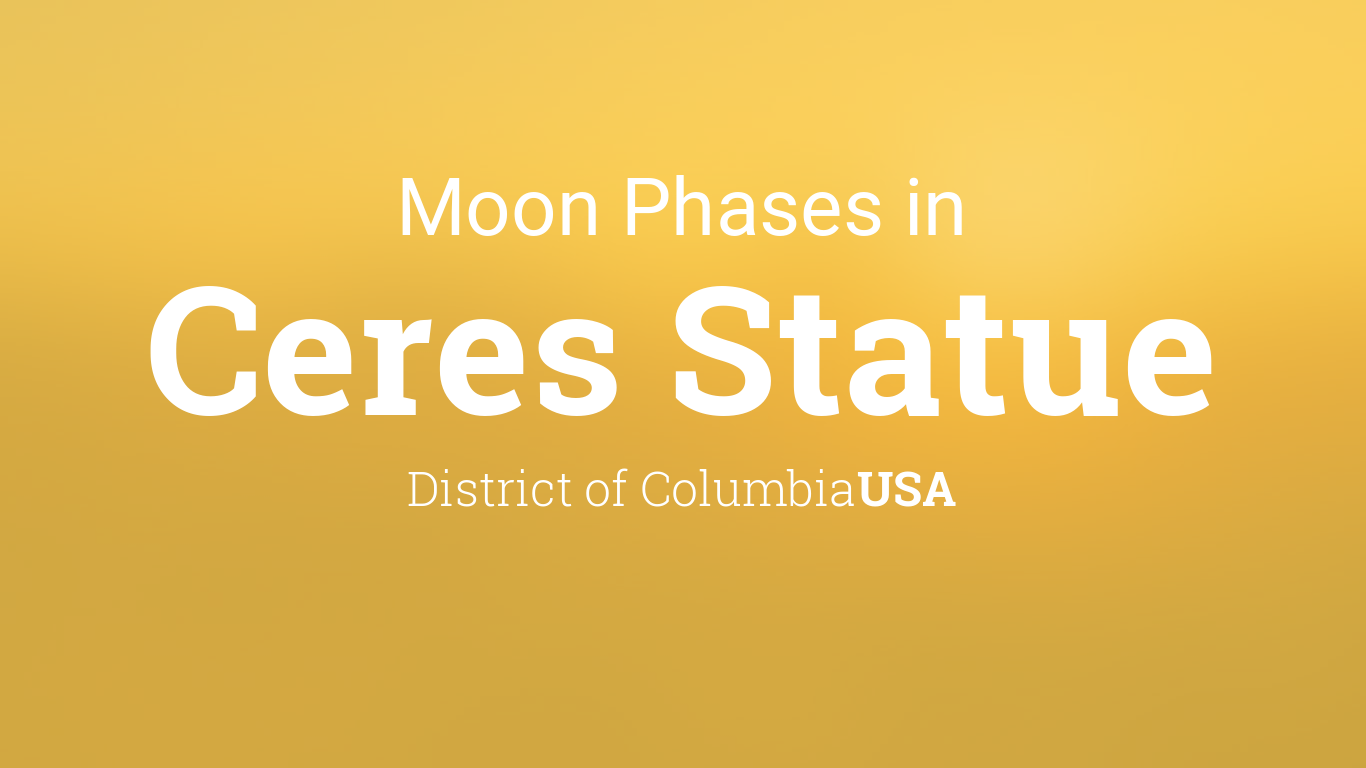Moon Phases 2024 Lunar Calendar for Ceres Statue, District of