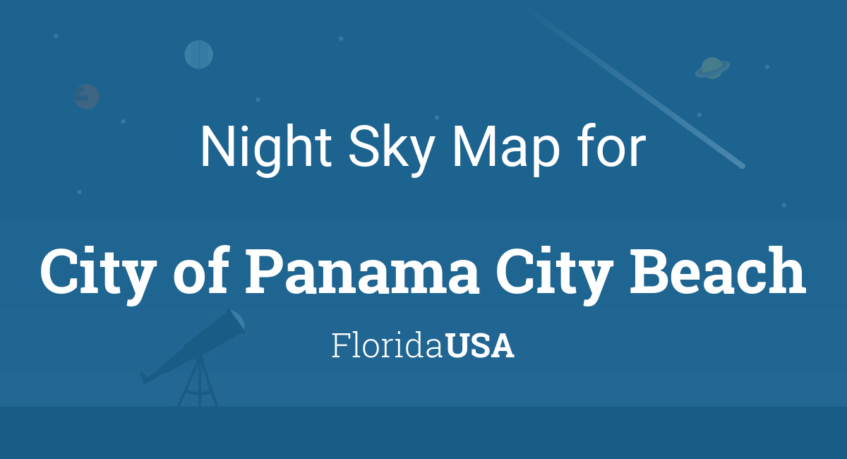 Night Sky Map Planets Visible Tonight In City Of Panama City Beach