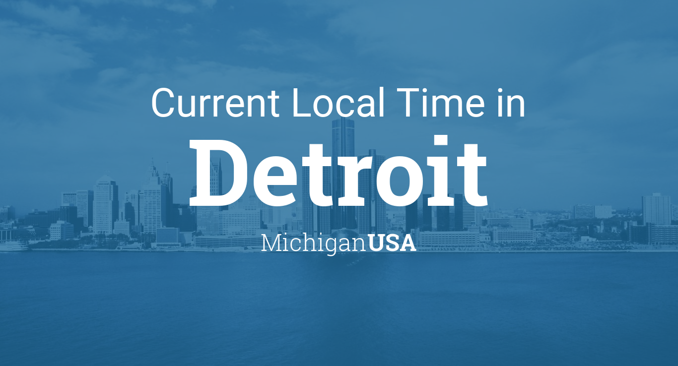detroit time zone map Current Local Time In Detroit Michigan Usa detroit time zone map