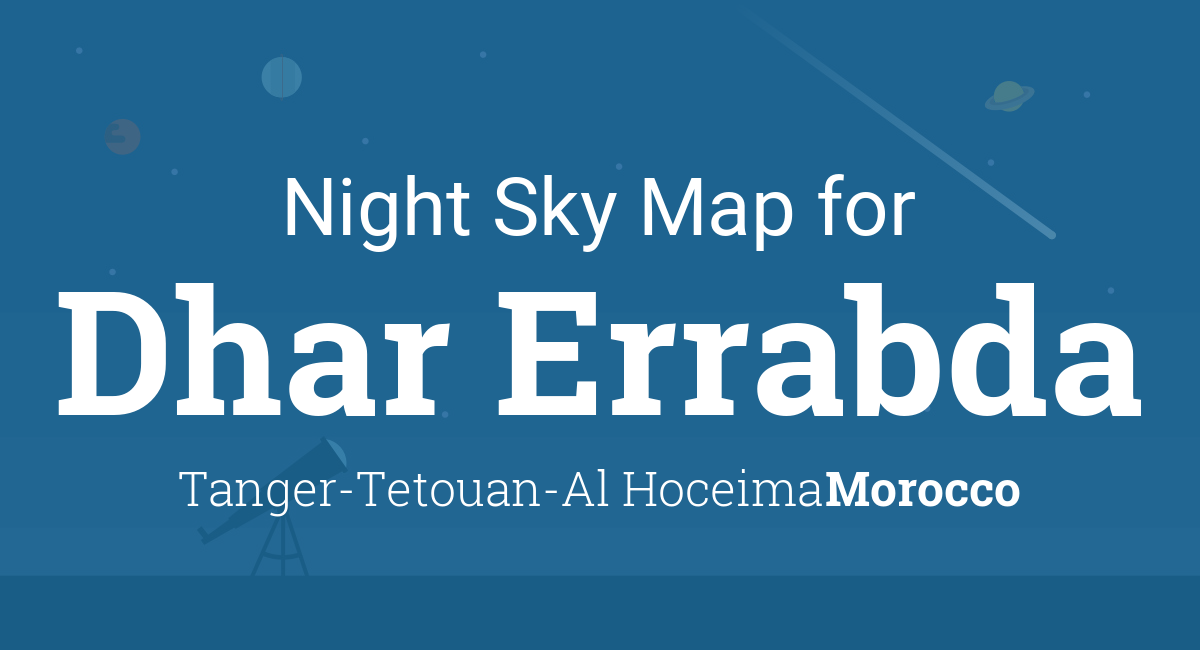 Night Sky Map & Planets Visible Tonight in Dhar Errabda