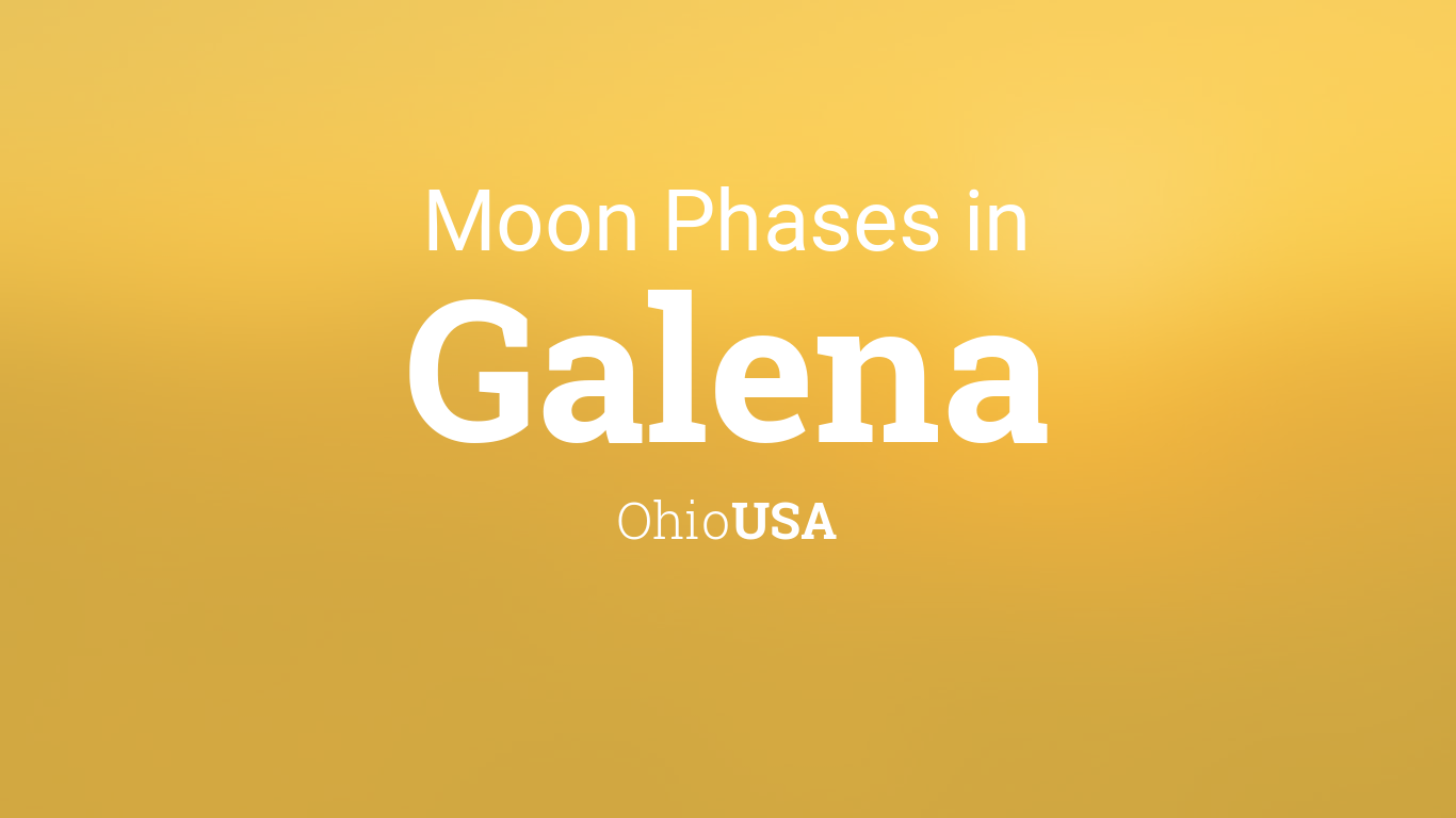 Moon Phases 2024 Lunar Calendar for Galena, Ohio, USA