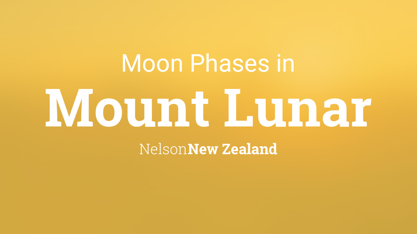 Moon Phases 2024 Lunar Calendar for Mount Lunar, New Zealand