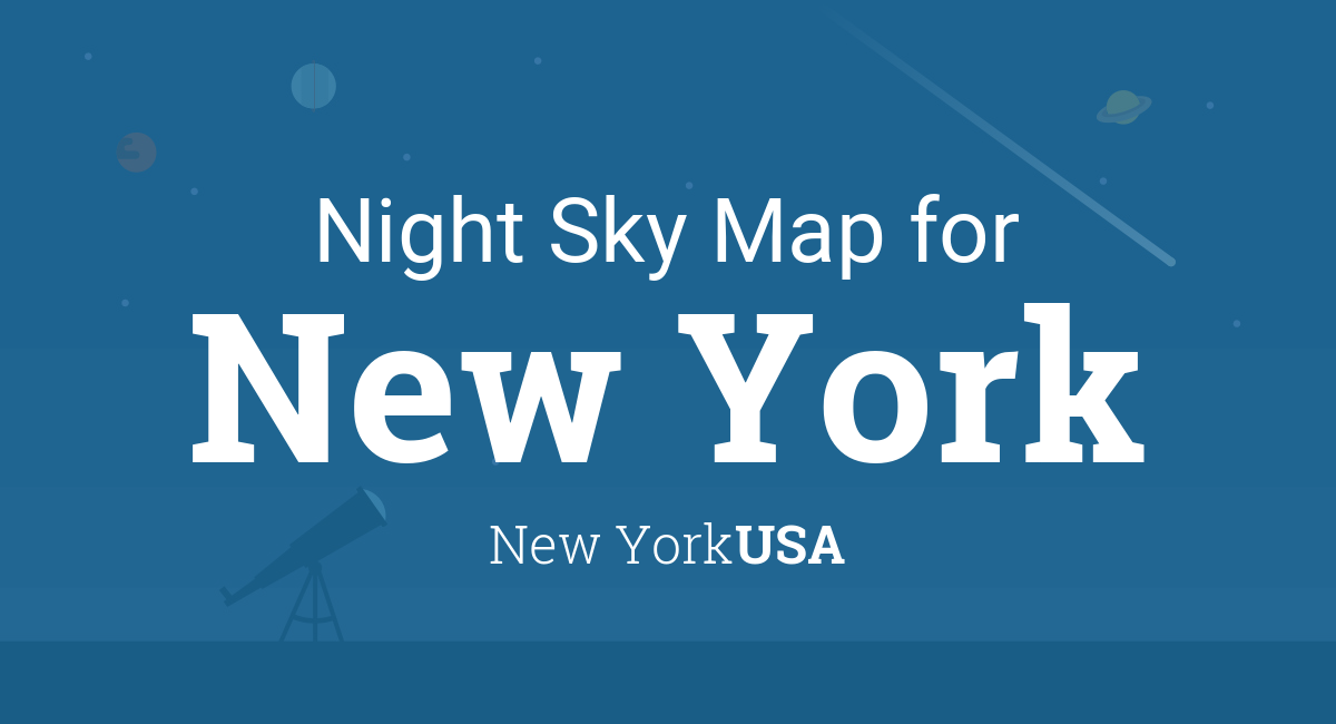 Night Sky Map Planets Visible Tonight In New York