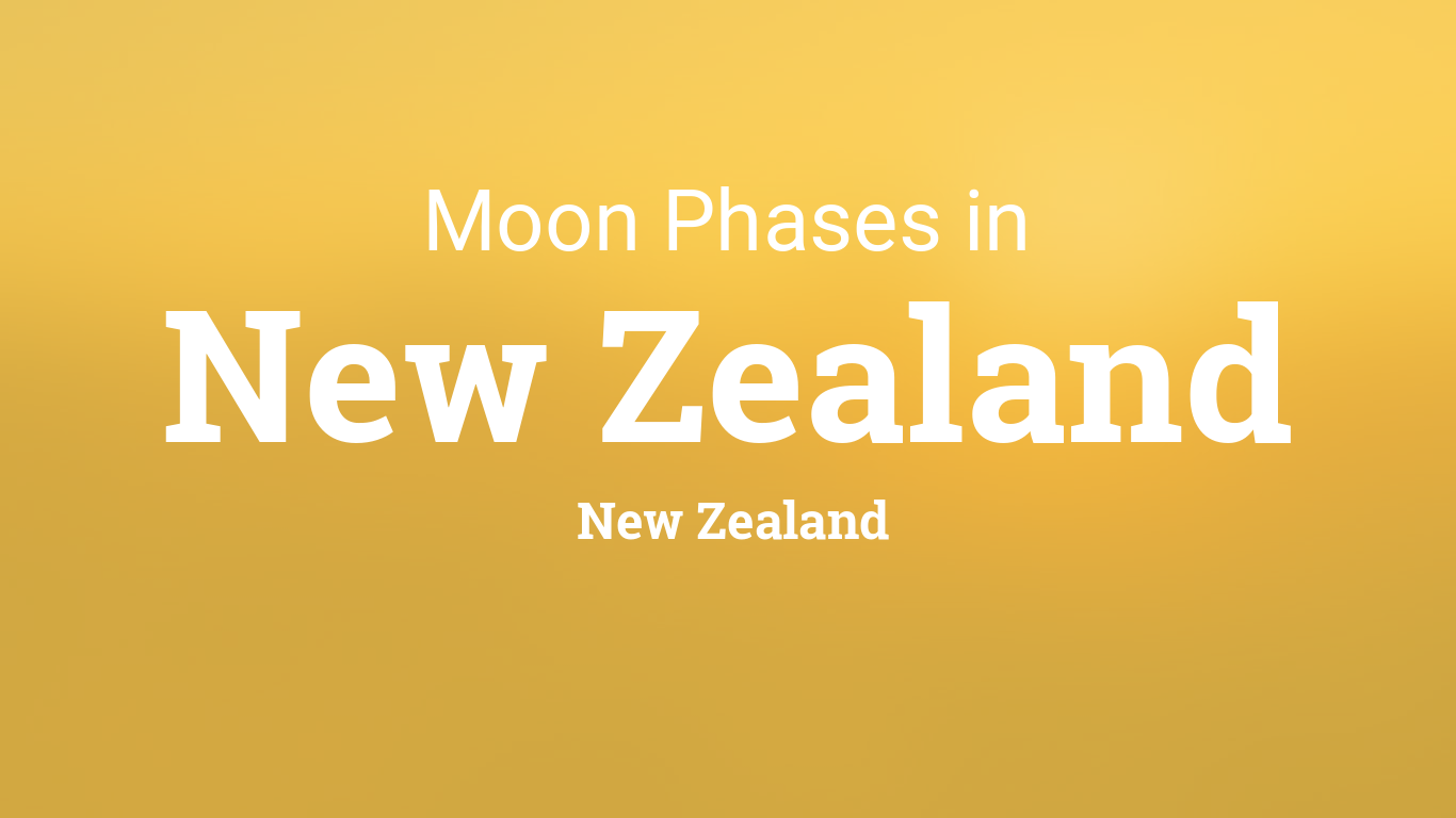 Moon Phases 2024 Lunar Calendar for New Zealand, New Zealand