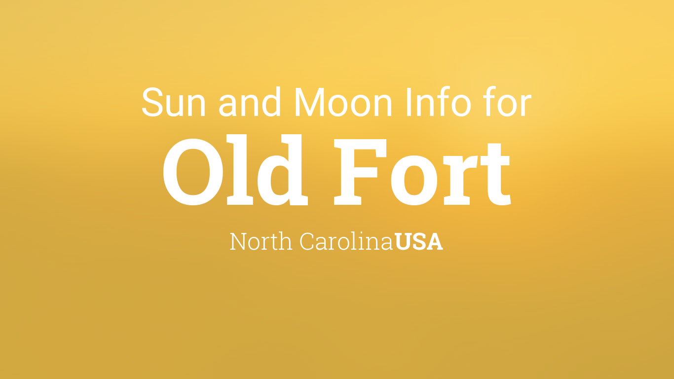 Sun & moon times today, Old Fort, North Carolina, USA