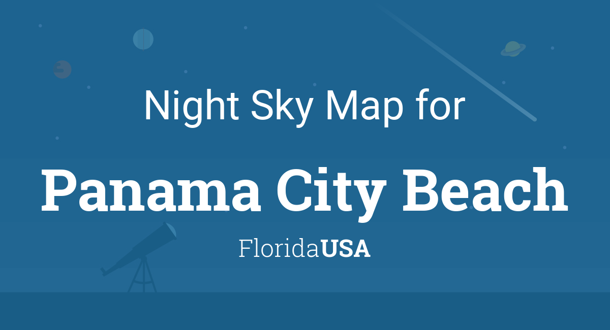Night Sky Map Planets Visible Tonight In Panama City Beach