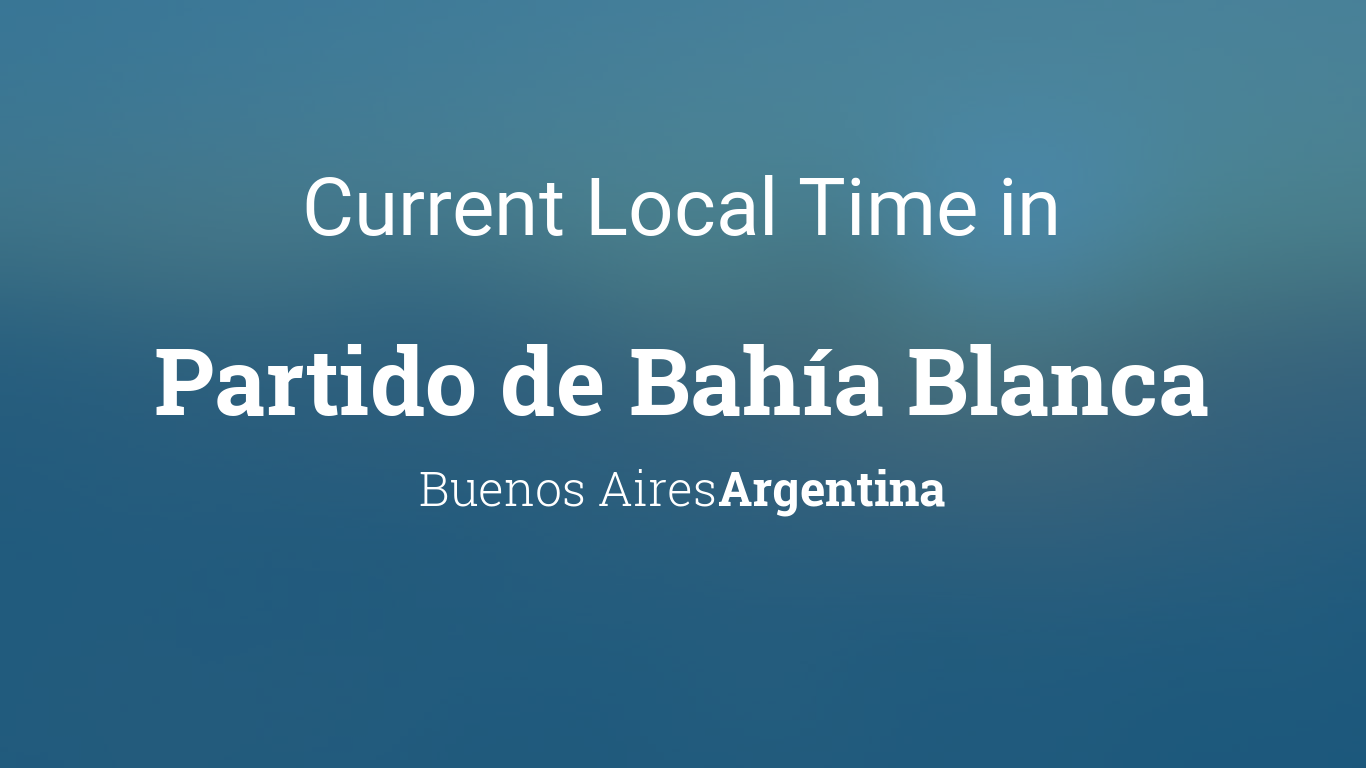 Current Time in de Blanca, Buenos Aires,