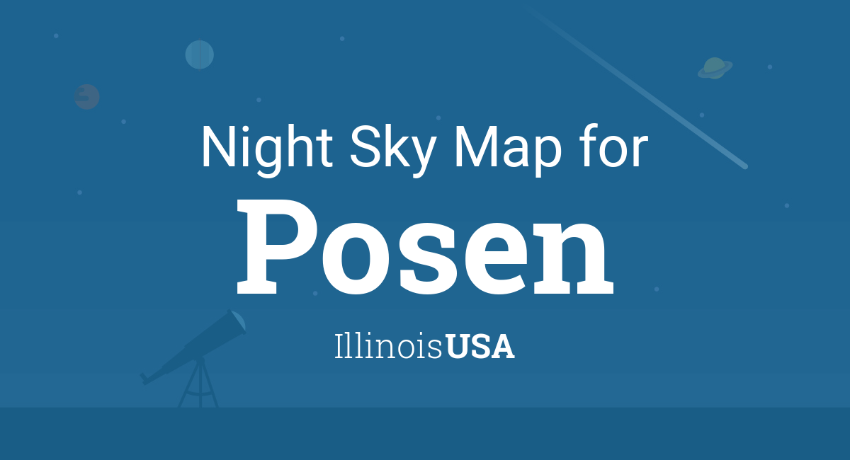 Night Sky Map & Planets Visible Tonight in Posen