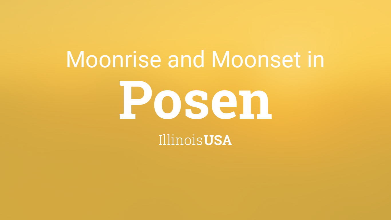 Moonrise, Moonset, and Moon Phase in Posen, February 2024