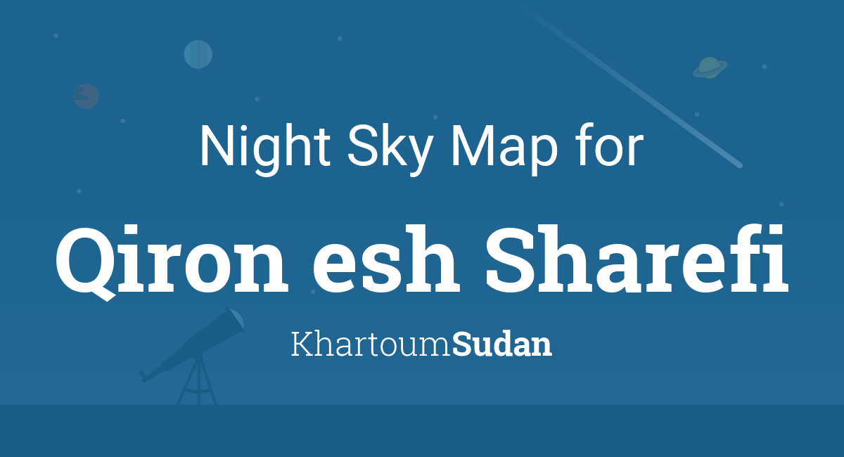 Night Sky Map & Planets Visible Tonight in Qiron esh Sharefi
