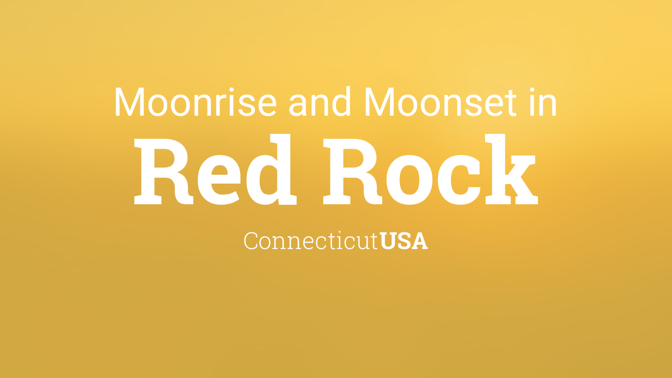 Moonrise, Moonset, and Moon Phase in Red Rock