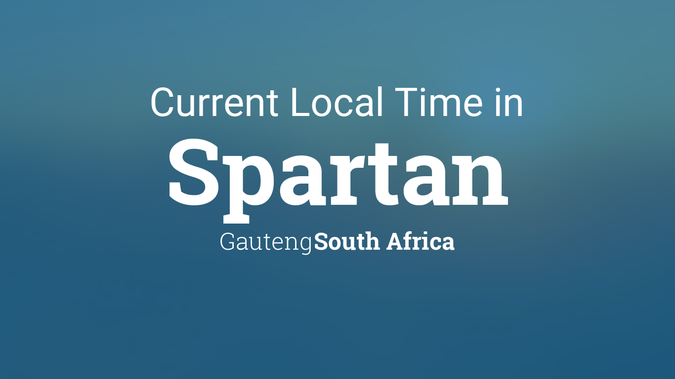Current Local in Spartan, South Africa