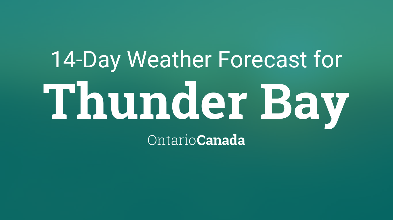 Thunder Bay, Ontario, Canada 14 day weather forecast
