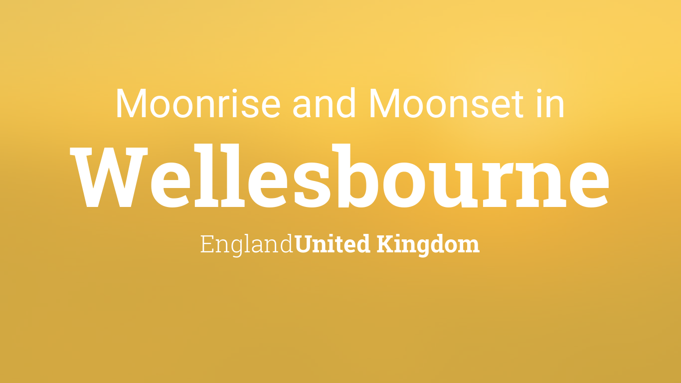 Moonrise, Moonset, and Moon Phase in Wellesbourne